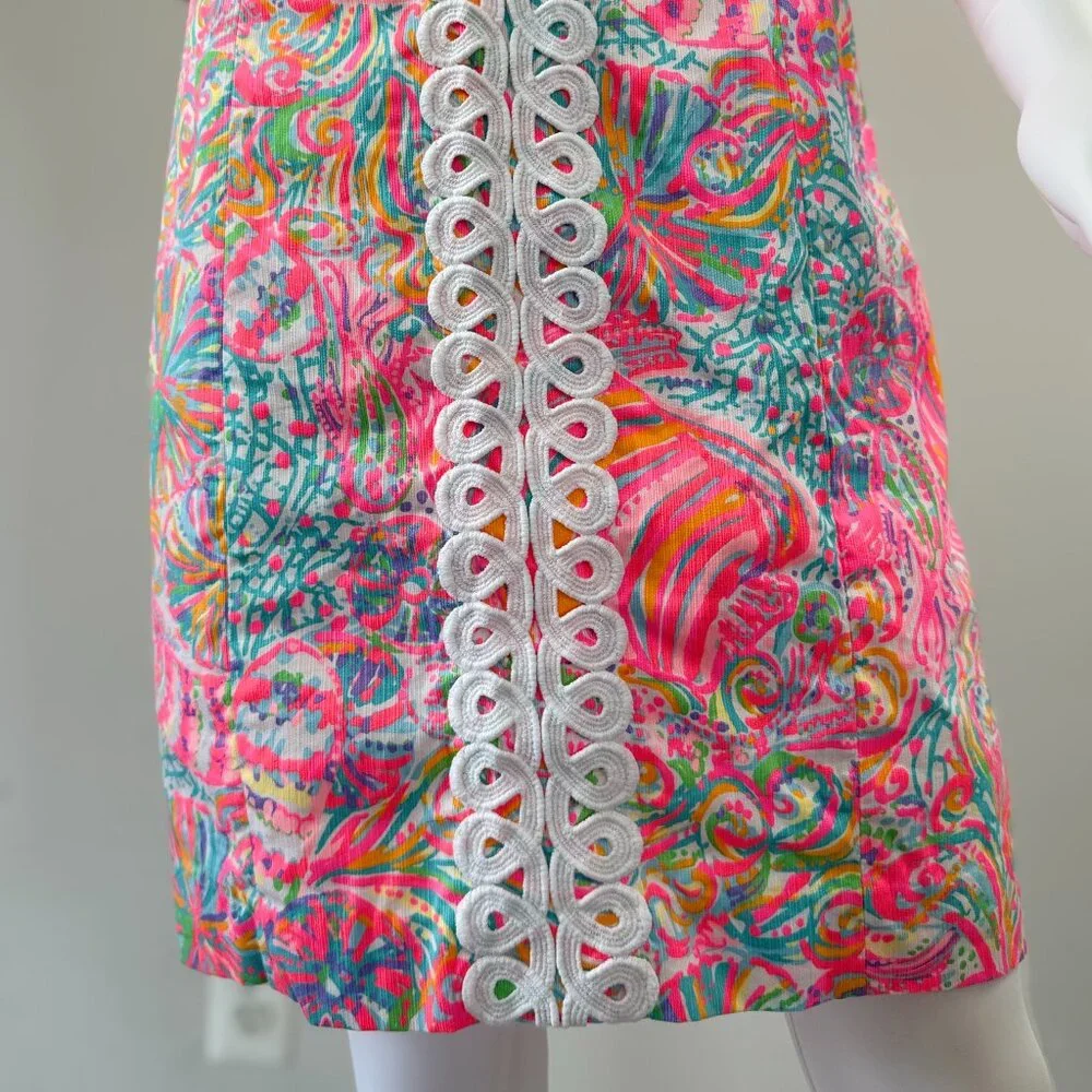 Lilly Pulitzer Sundress with White Scallop Trim - Picture 5 of 8